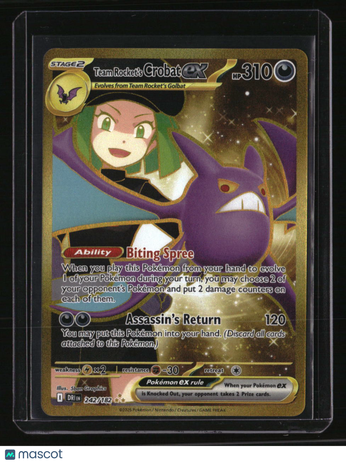 SV10: Destined Rivals Team Rocket's Crobat ex