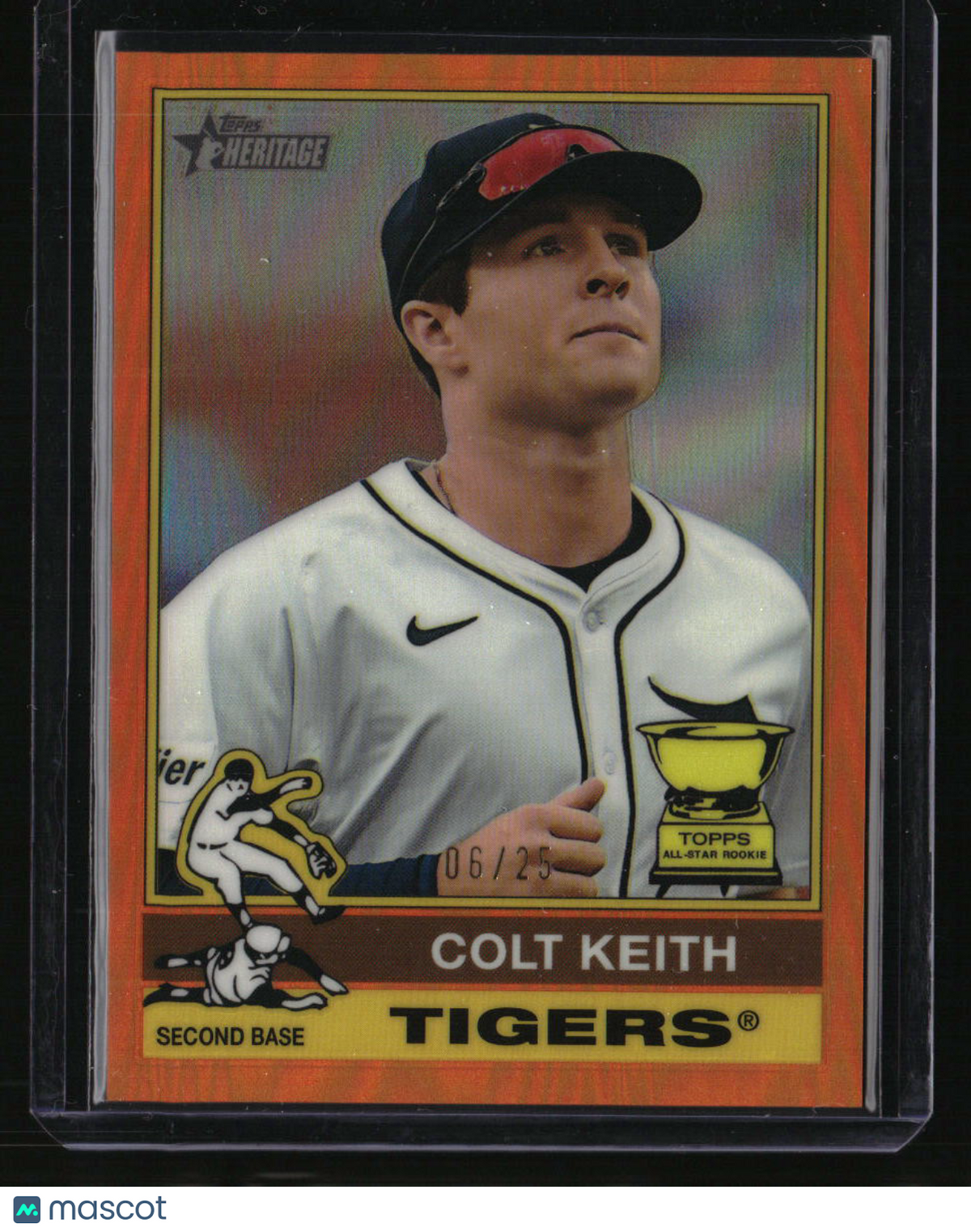2025 Topps Heritage Colt Keith Chrome Orange Refractor #/25