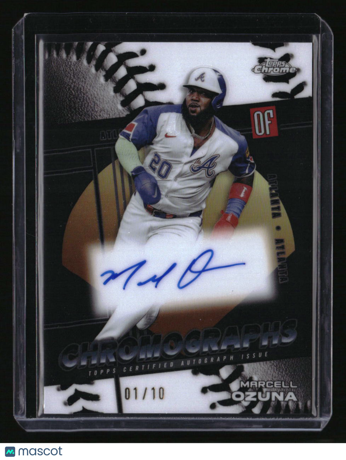 2025 Topps Chrome Marcell Ozuna Chromographs Black Refractors #/10