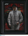 2024 Topps Finest Formula 1 Nigel Mansell Red/Black Vapor Refractors #/10