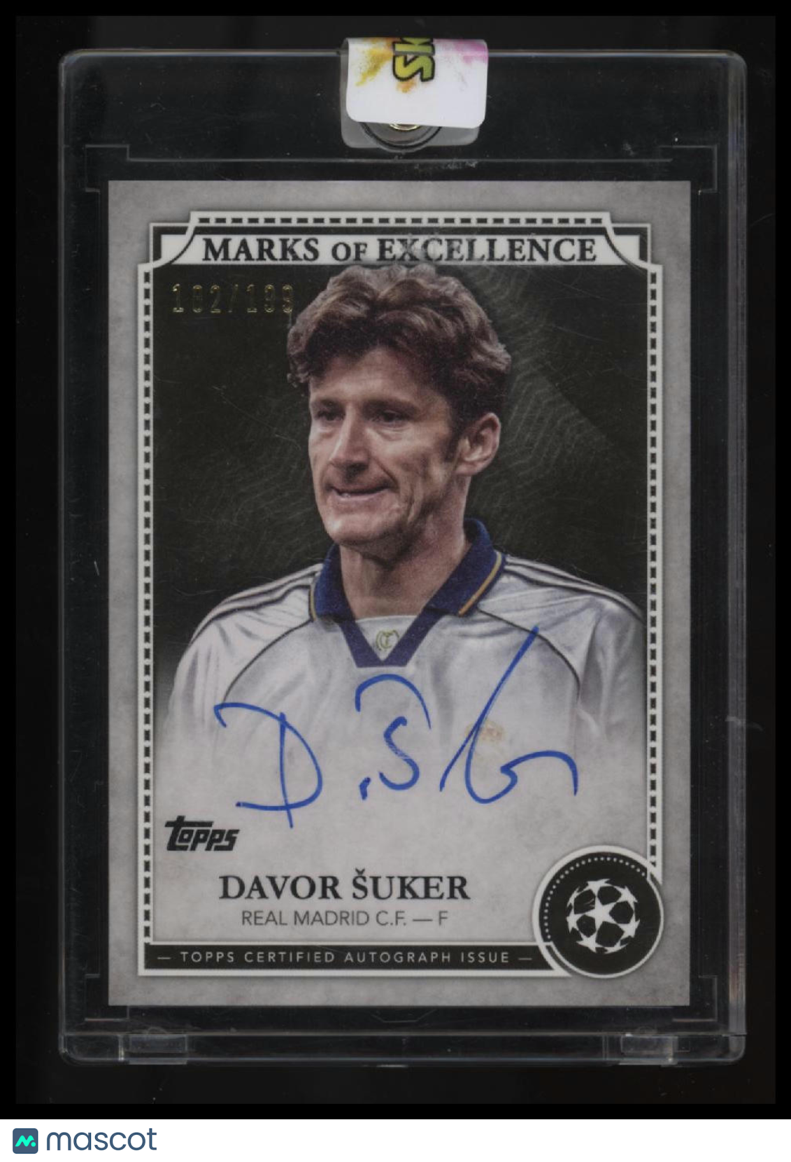 2024-25 Topps UEFA Davor Suker Marks of Excellence Autographs #/199