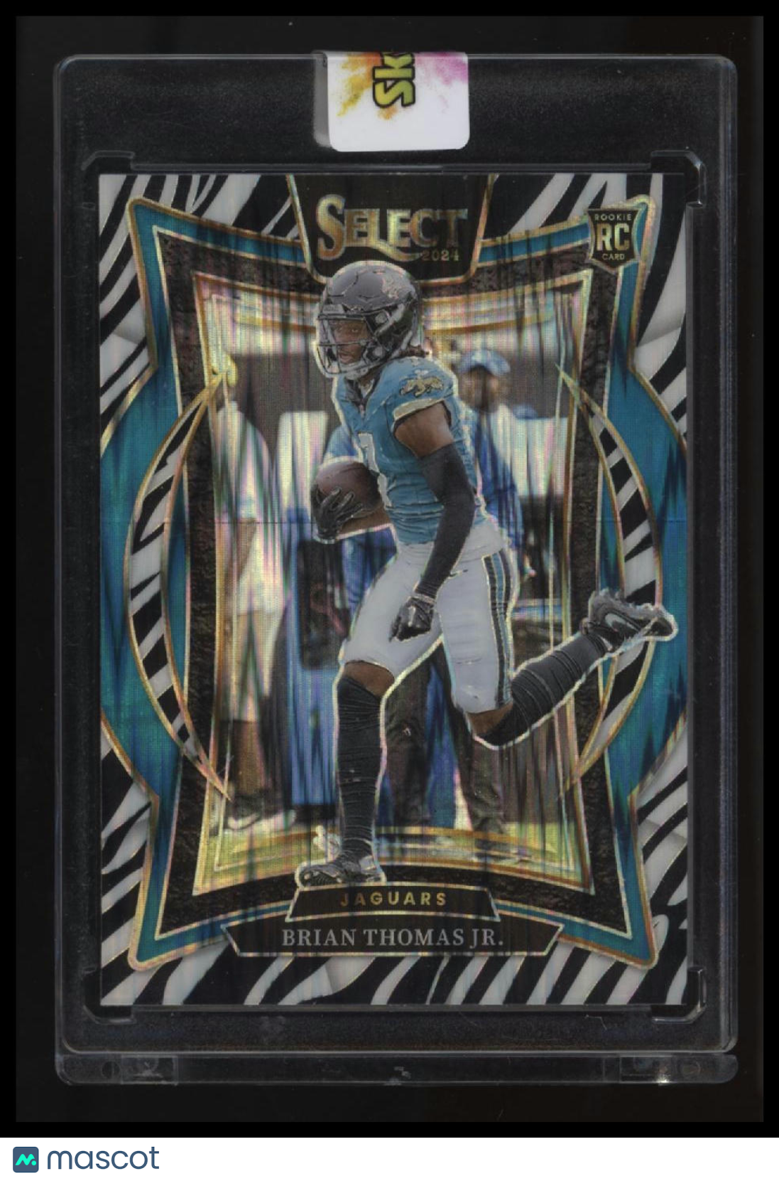 2024 Panini Select Brian Thomas Jr. Zebra Prizm Shock