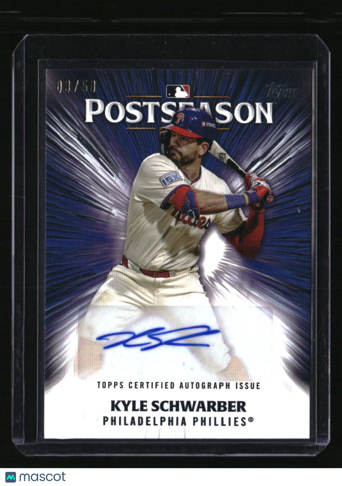 2025 Topps Kyle Schwarber Postseason Performance Autographs #/50