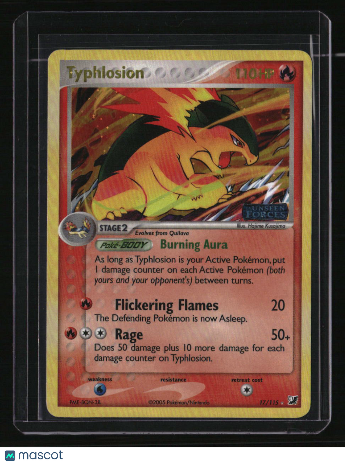 Unseen Forces Typhlosion Reverse Holo