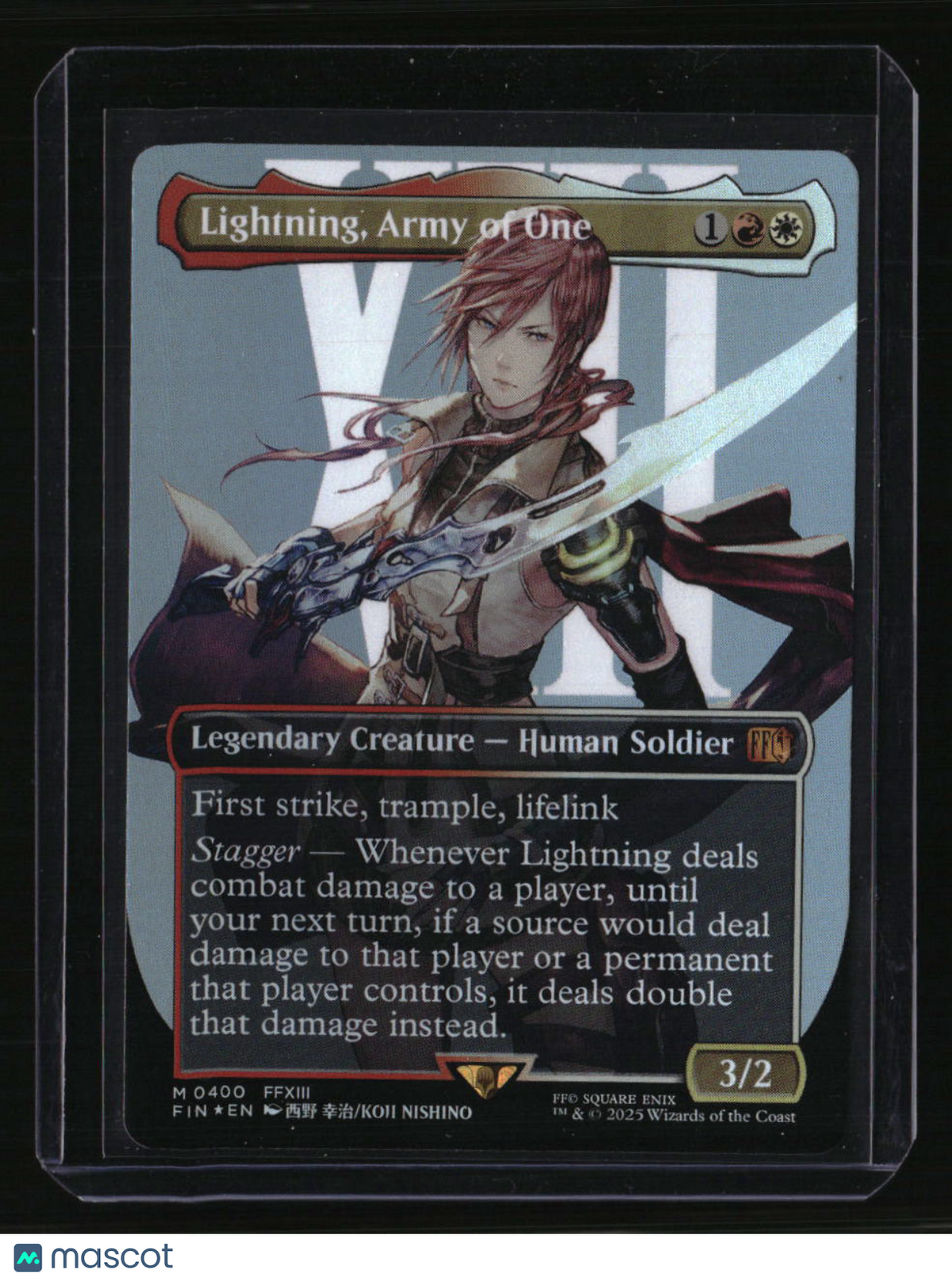 FINAL FANTASY Lightning, Army of One (0400) (Borderless) Foil