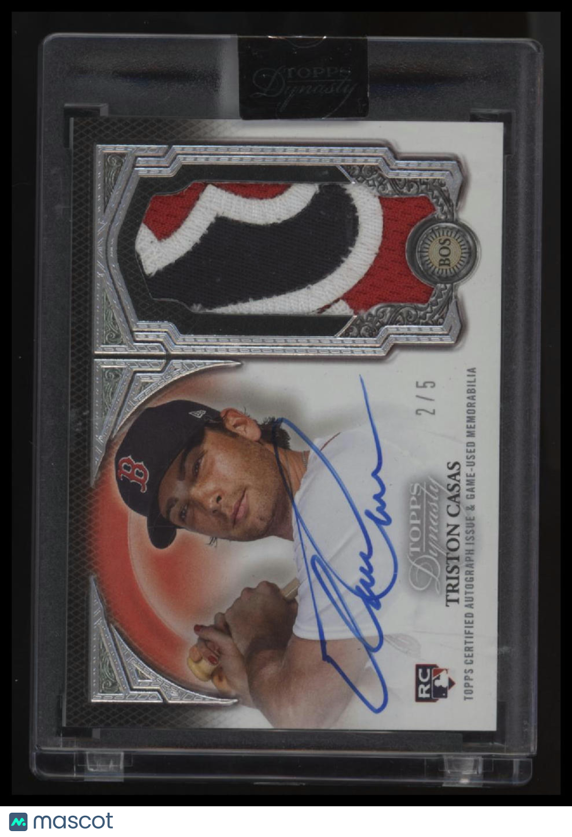 2023 Topps Dynasty - Autographed Patch Silver Triston Casas #/5