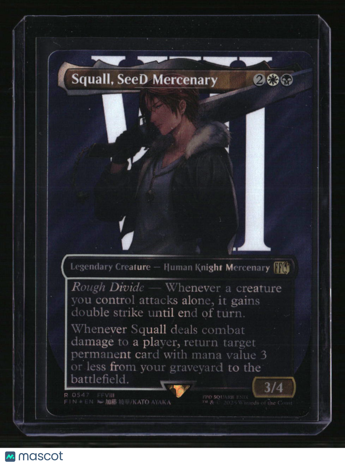FINAL FANTASY Squall, SeeD Mercenary (Borderless) (Surge Foil)