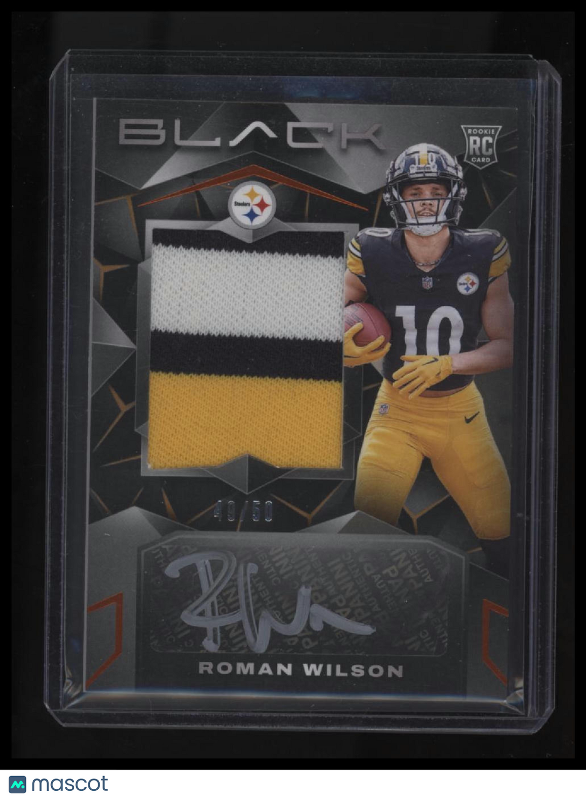 2024 Panini Black Roman Wilson RPA Silver Ink #/50