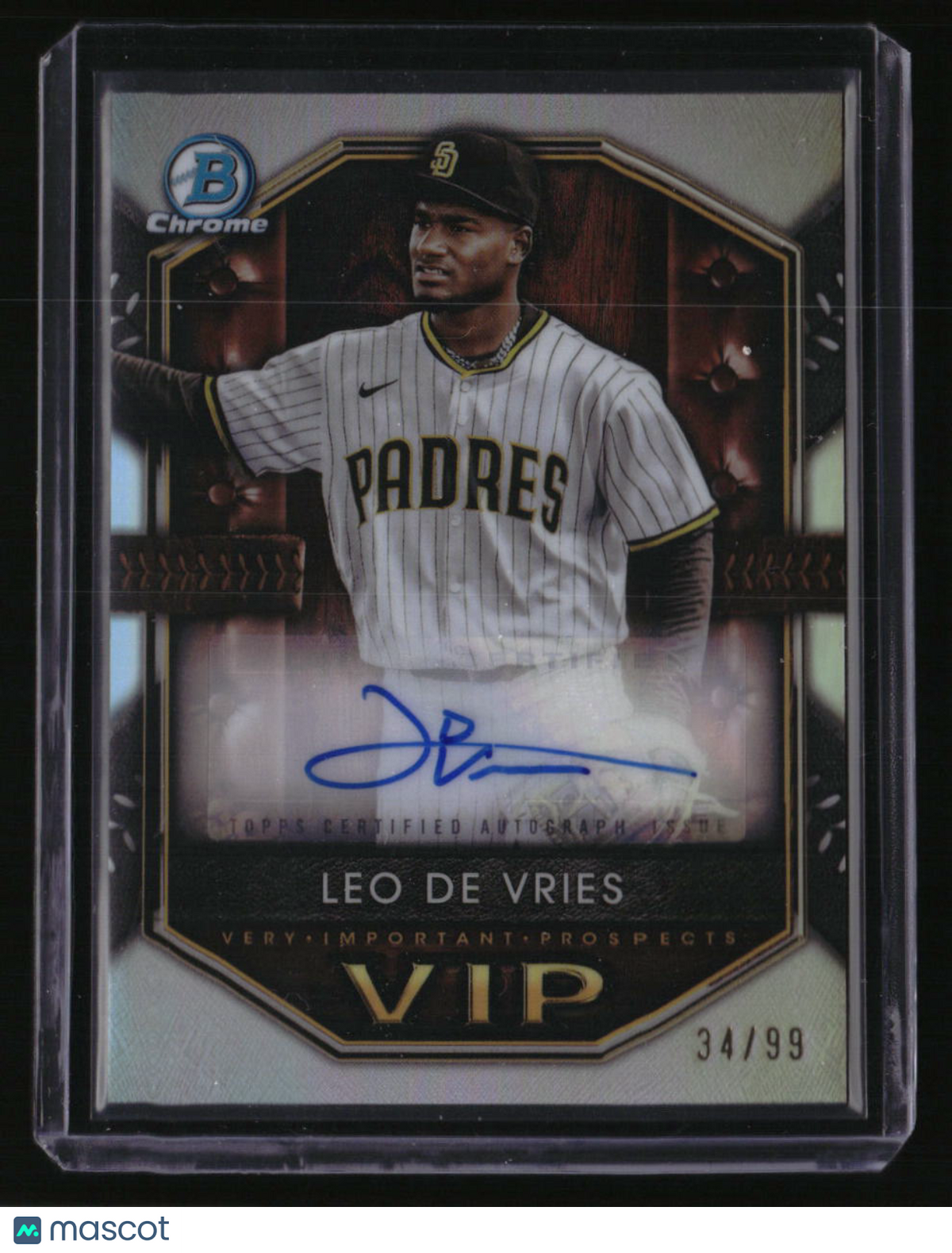 2025 Bowman Leo De Vries Very Important Prospects Autographs #/99