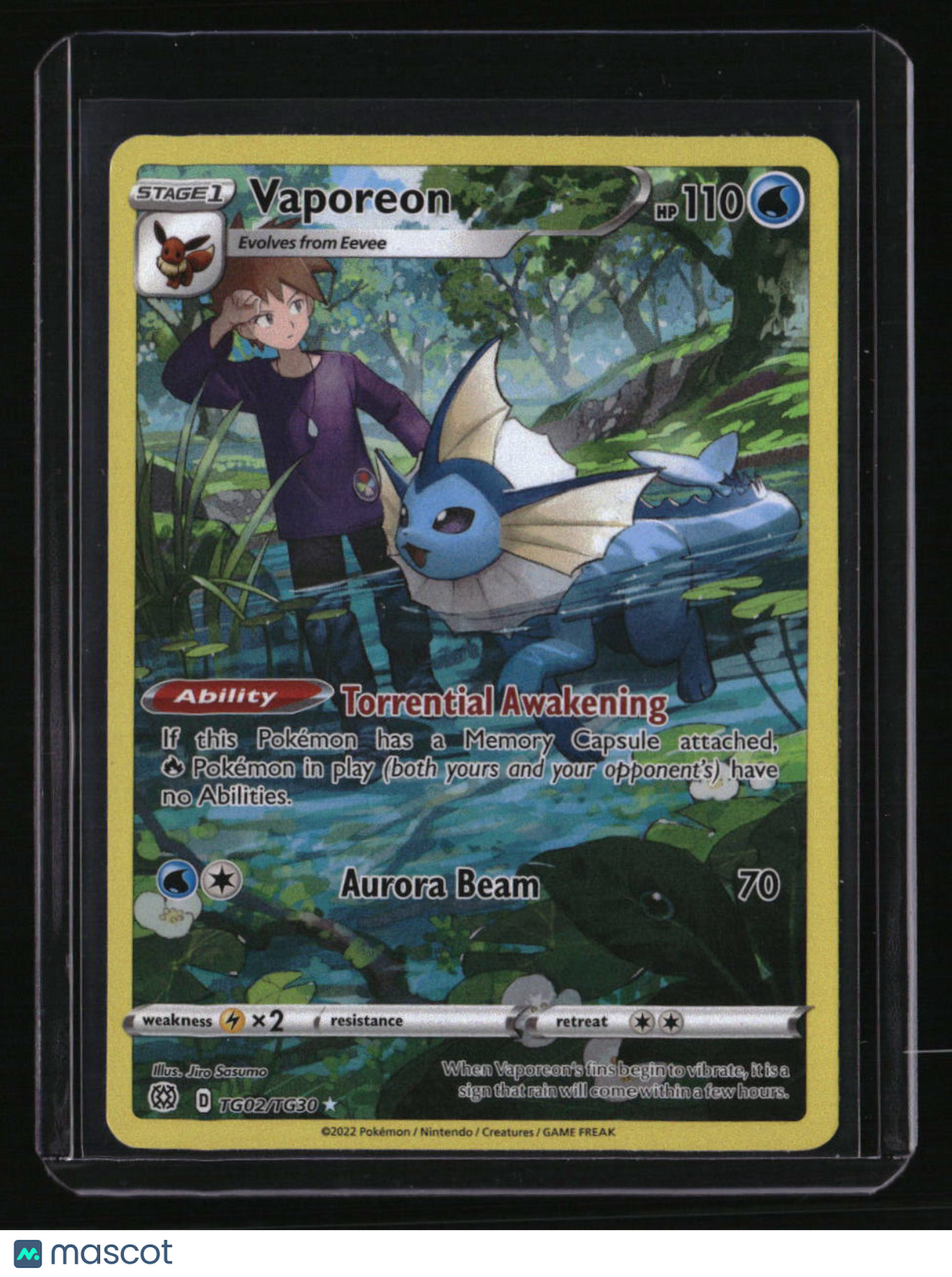 SWSH09: Brilliant Stars Trainer Gallery Vaporeon
