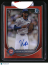 2025 Bowman Kevin Alcantara Chrome Rookie Autographs Orange Refractor #/25