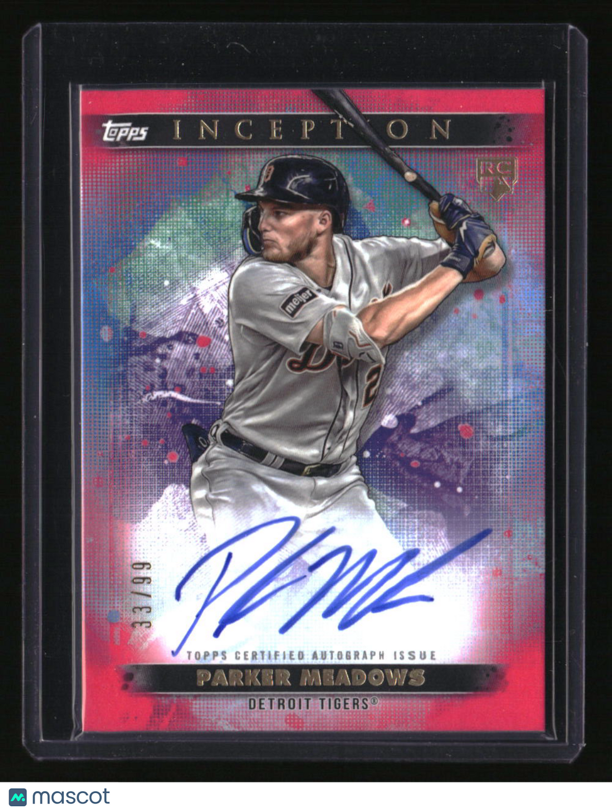 2024 Topps Inception Parker Meadows Rookie and Emerging Star Auto Magenta #/99