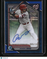 2024 Bowman Draft Randal Diaz Chrome Prospect Autographs Blue Wave #/150