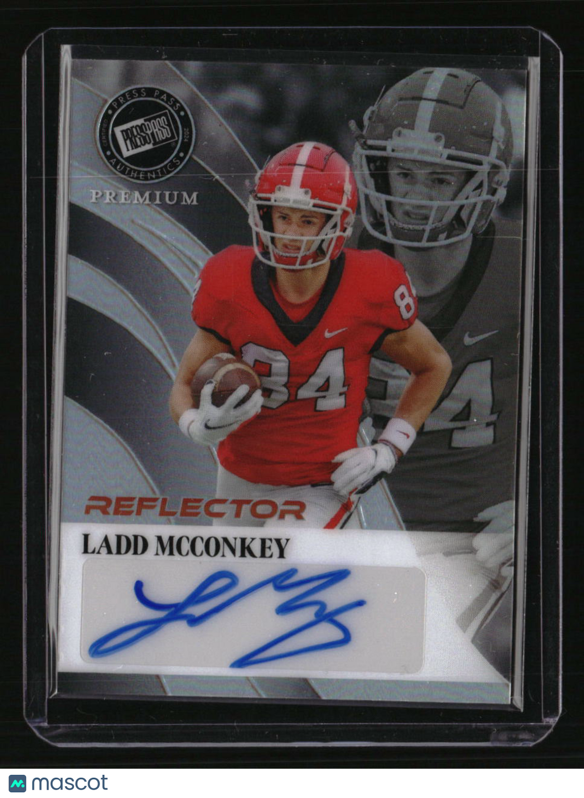 2024 Press Pass Premium Ladd McConkey Retro Autographs Reflector #/10