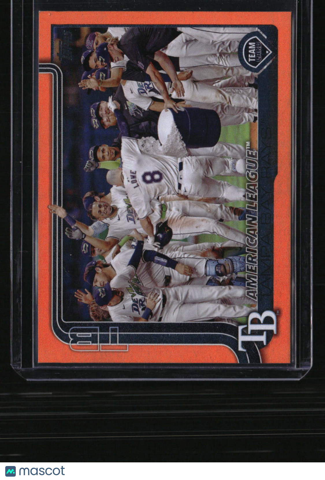2025 Topps Tampa Bay Rays Orange Holo Foil #/25