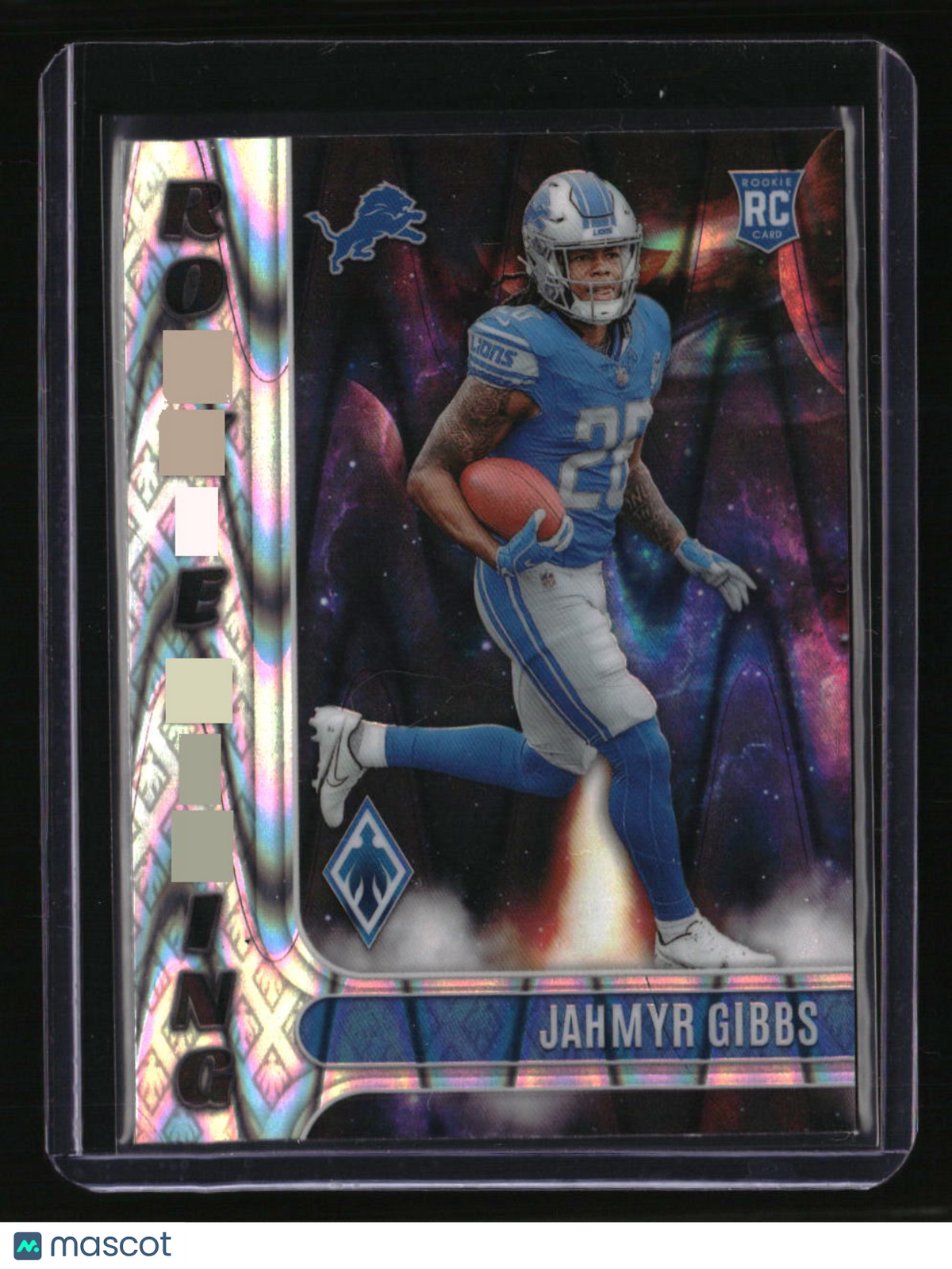 2023 Panini Phoenix Jahmyr Gibbs Rookie Rising Seismic Silver