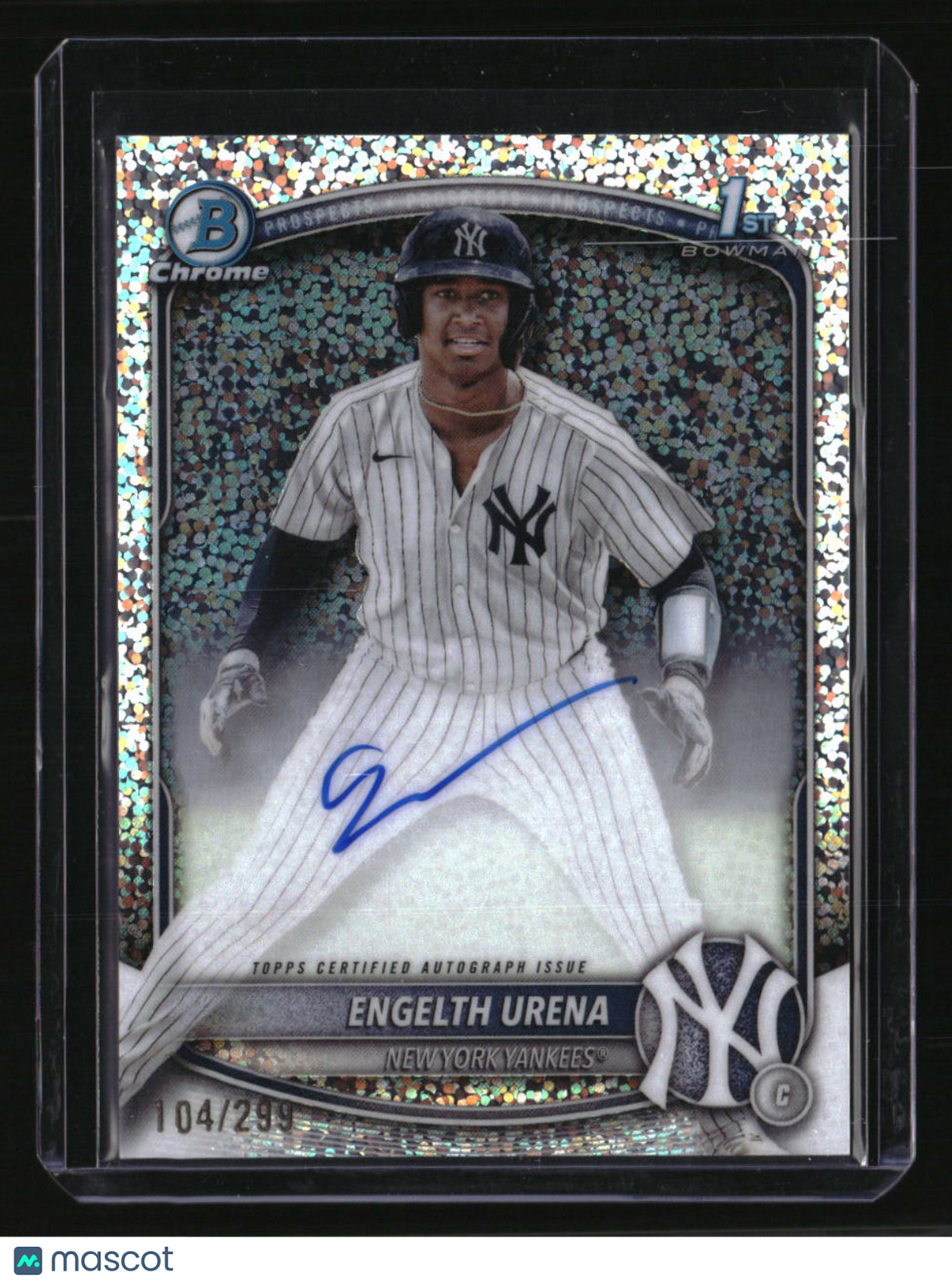 2025 Bowman Engelth Urena Chrome Prospects Autographs Speckle Refractor #/299
