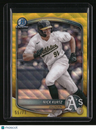 2025 Bowman Nick Kurtz Chrome Prospects Yellow Wave Refractor #/75
