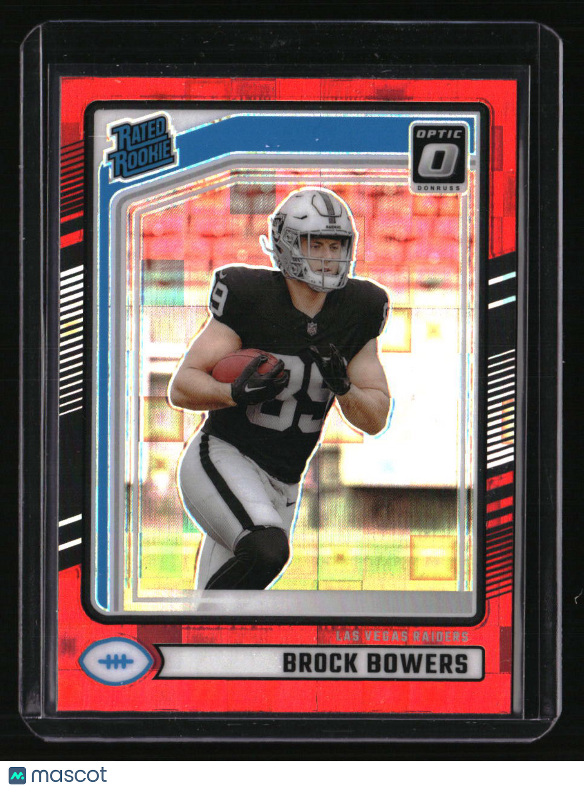 2024 Donruss Brock Bowers Optic Rated Rookies Preview Red Pandora