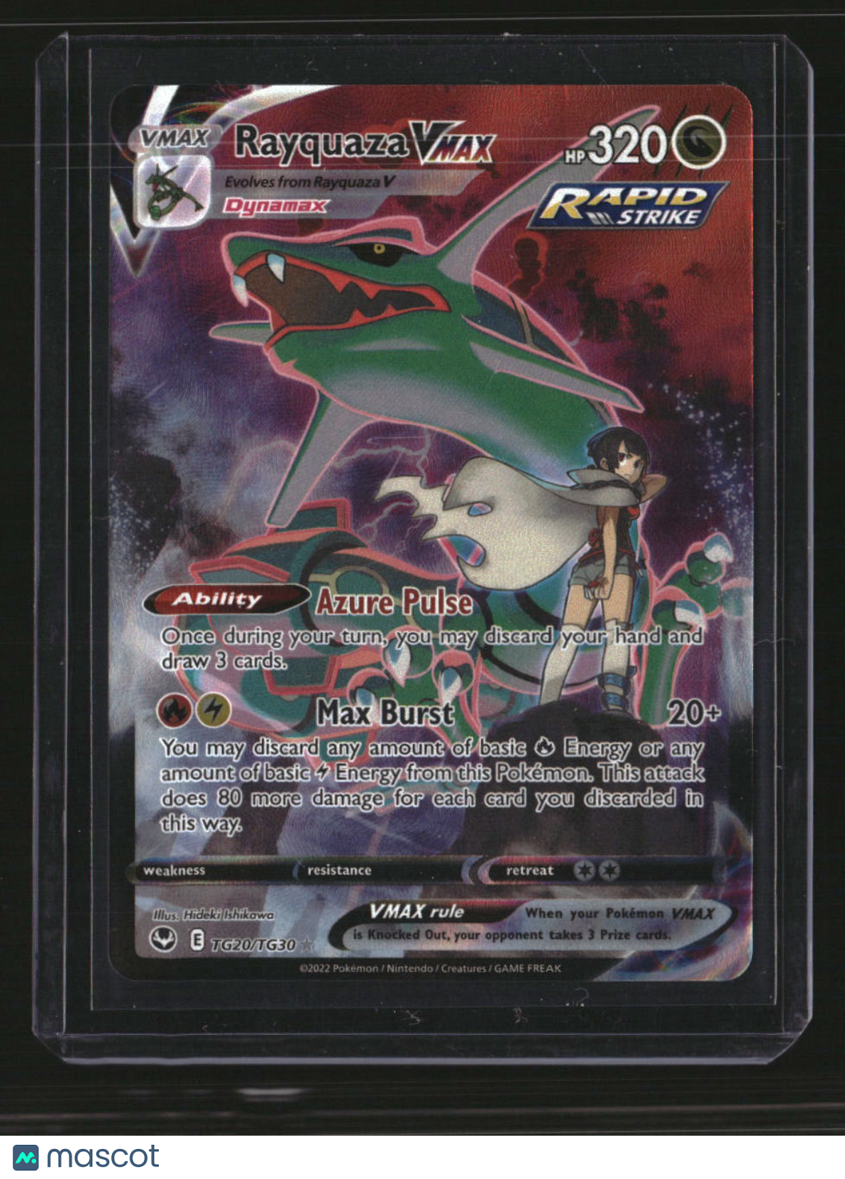 SWSH12: Silver Tempest Trainer Gallery #TG20/TG30 Rayquaza VMAX