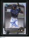 2025 Bowman Yophery Rodriguez Chrome Prospects Autographs Refractor #/499