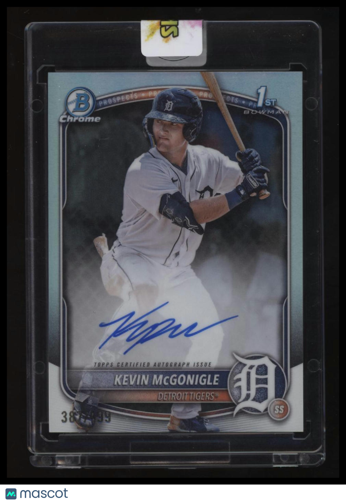 2025 Bowman Kevin McGonigle Chrome Prospects Autographs Refractor #/499