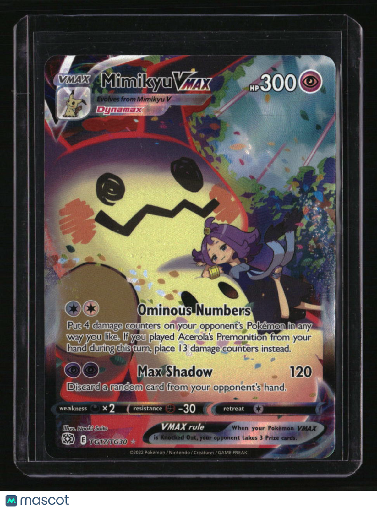 SWSH09: Brilliant Stars Trainer Gallery Mimikyu VMAX