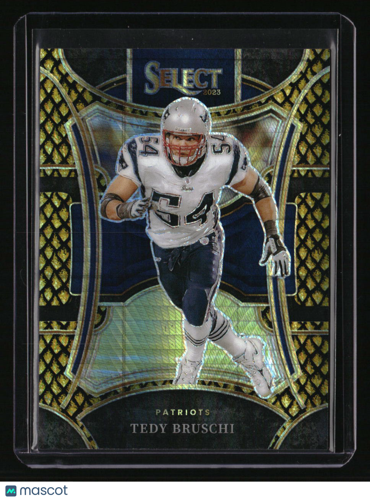 2023 Panini Select Tedy Bruschi Dragon Scale Gold Prizms #/10