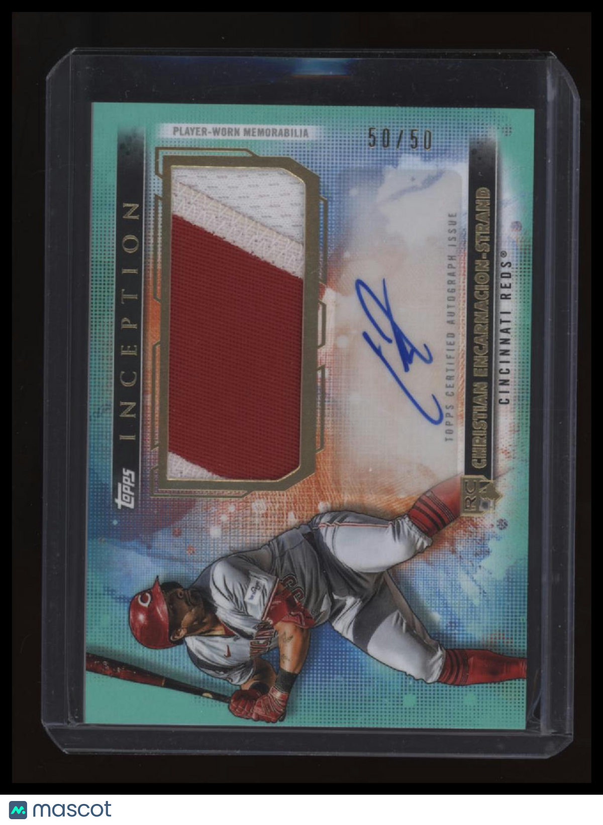 2024 Topps Inception Christian Encarnacion-Strand Autographed Patch Aqua #/50