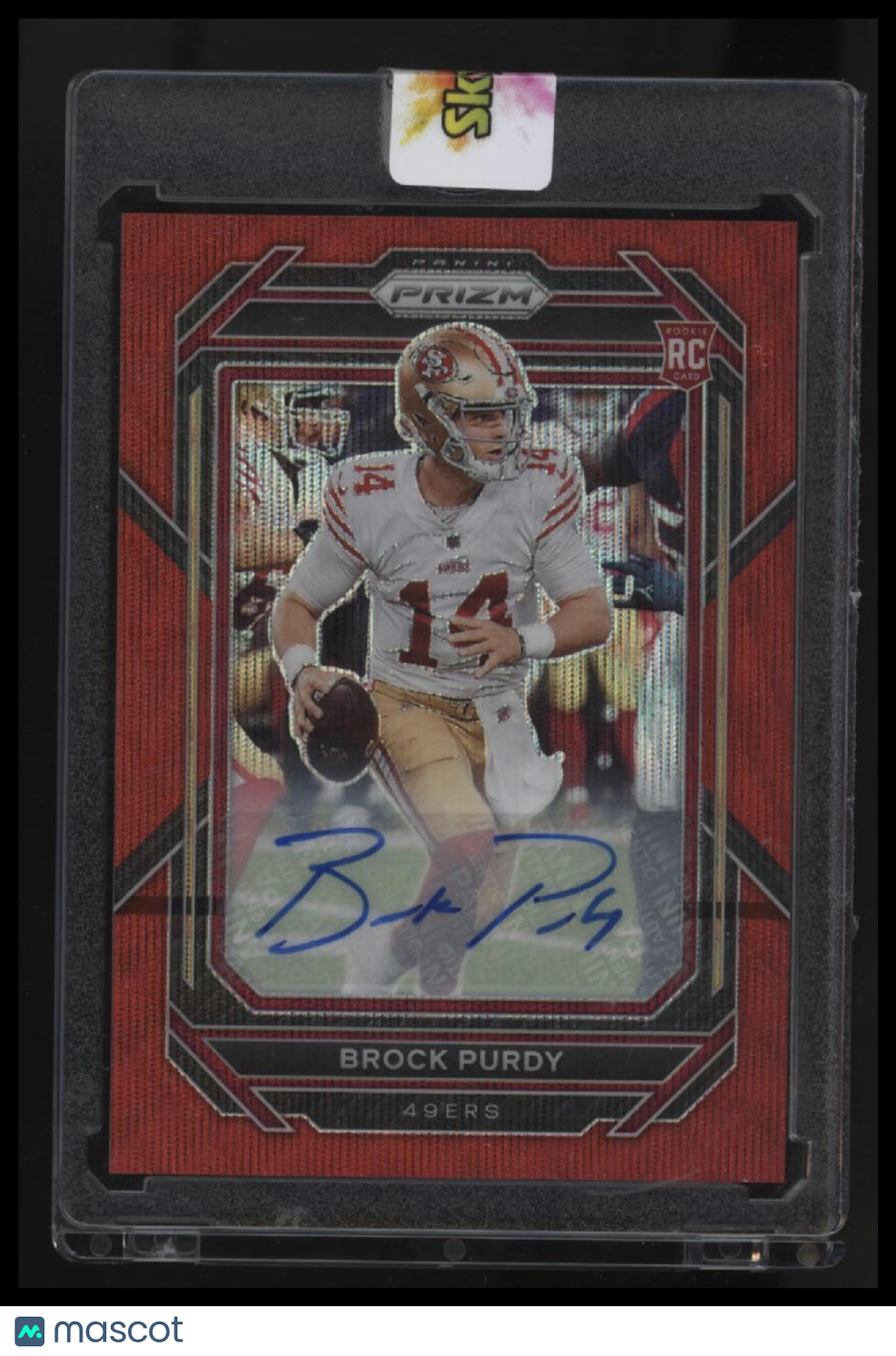 2022 Panini Prizm Brock Purdy Rookie Autographs Prizm Red Wave #/149