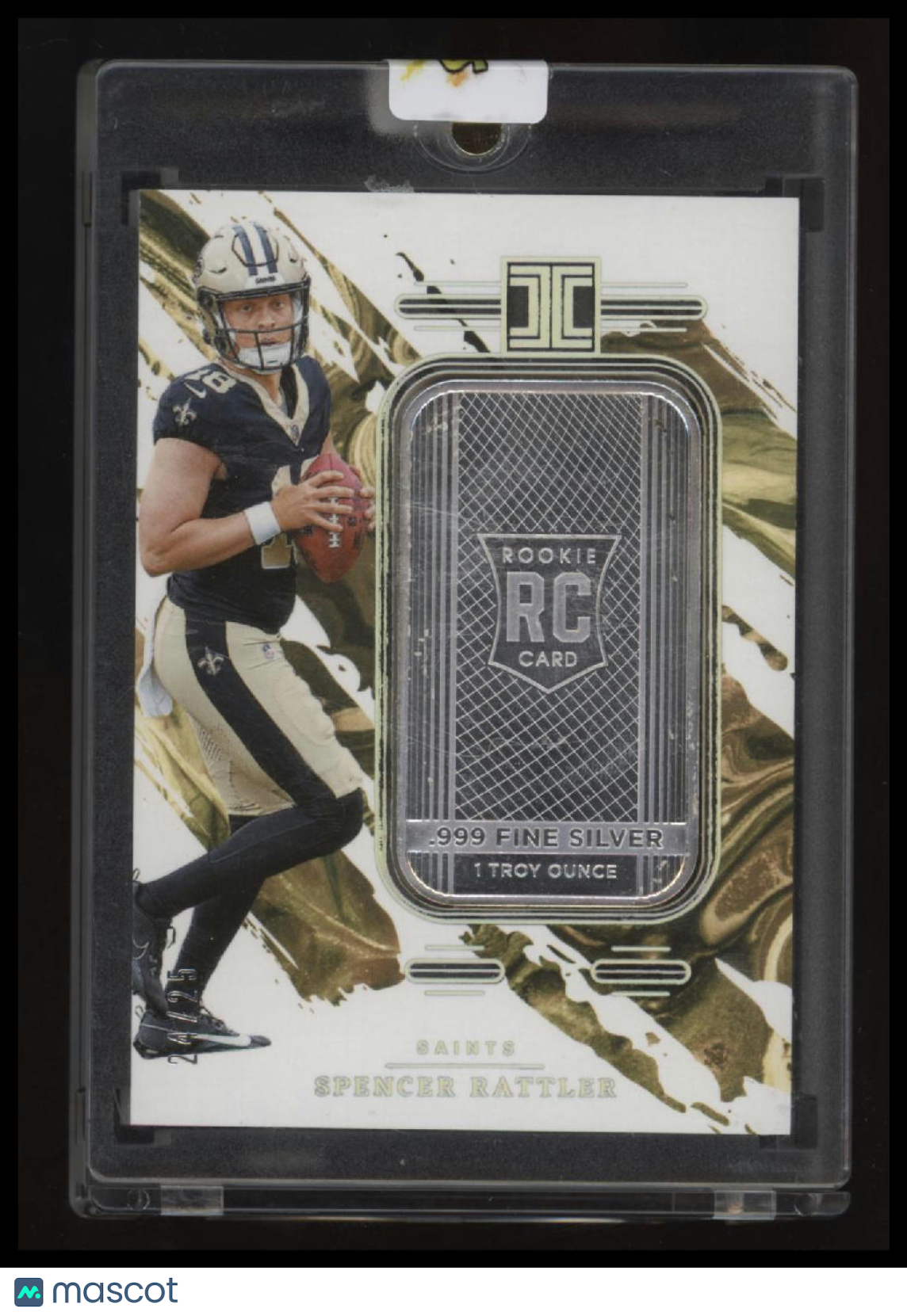 2024 Panini Impeccable Spencer Rattler Silver Rookie Shield #/25