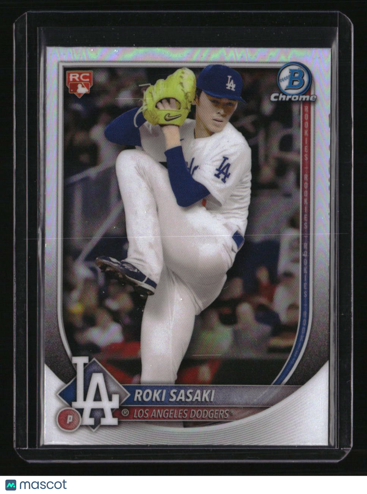 2025 Bowman Roki Sasaki Bowman Chrome Red Rookie Logo