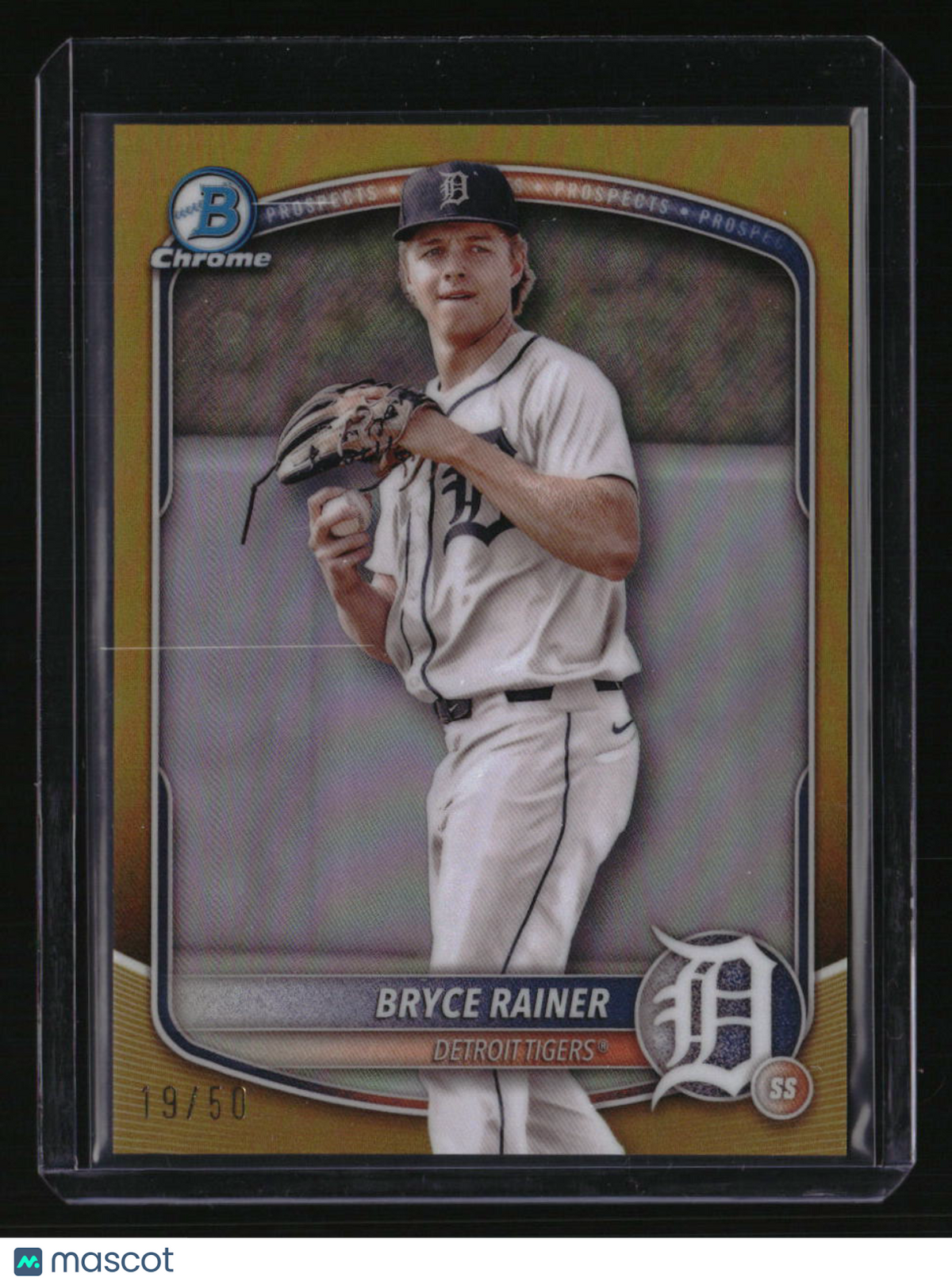 2025 Bowman Bryce Rainer Chrome Prospects Gold Refractor #/50