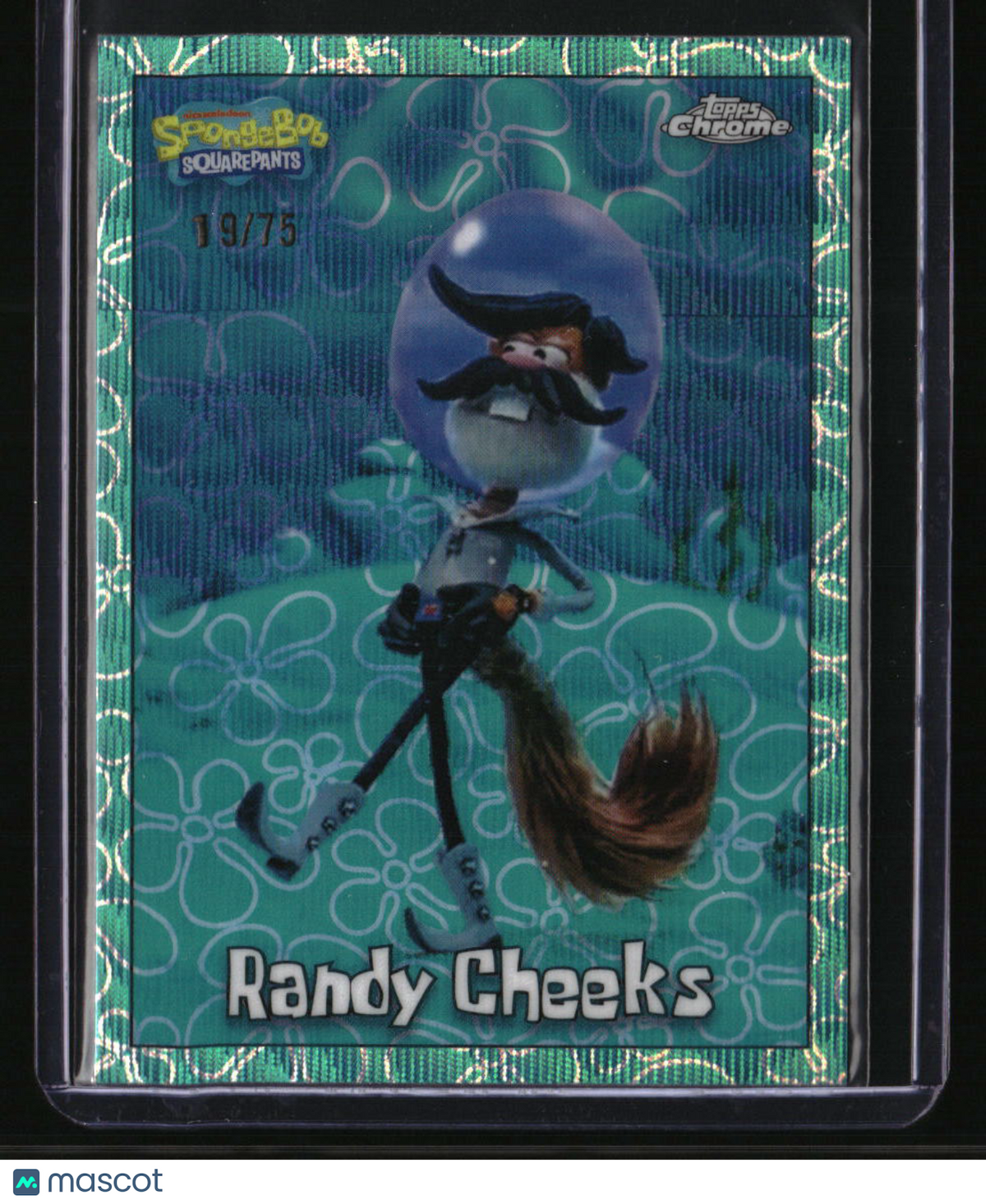 2025 Topps Chrome Spongebob Randy Cheeks FlowerCloudFractor #/75