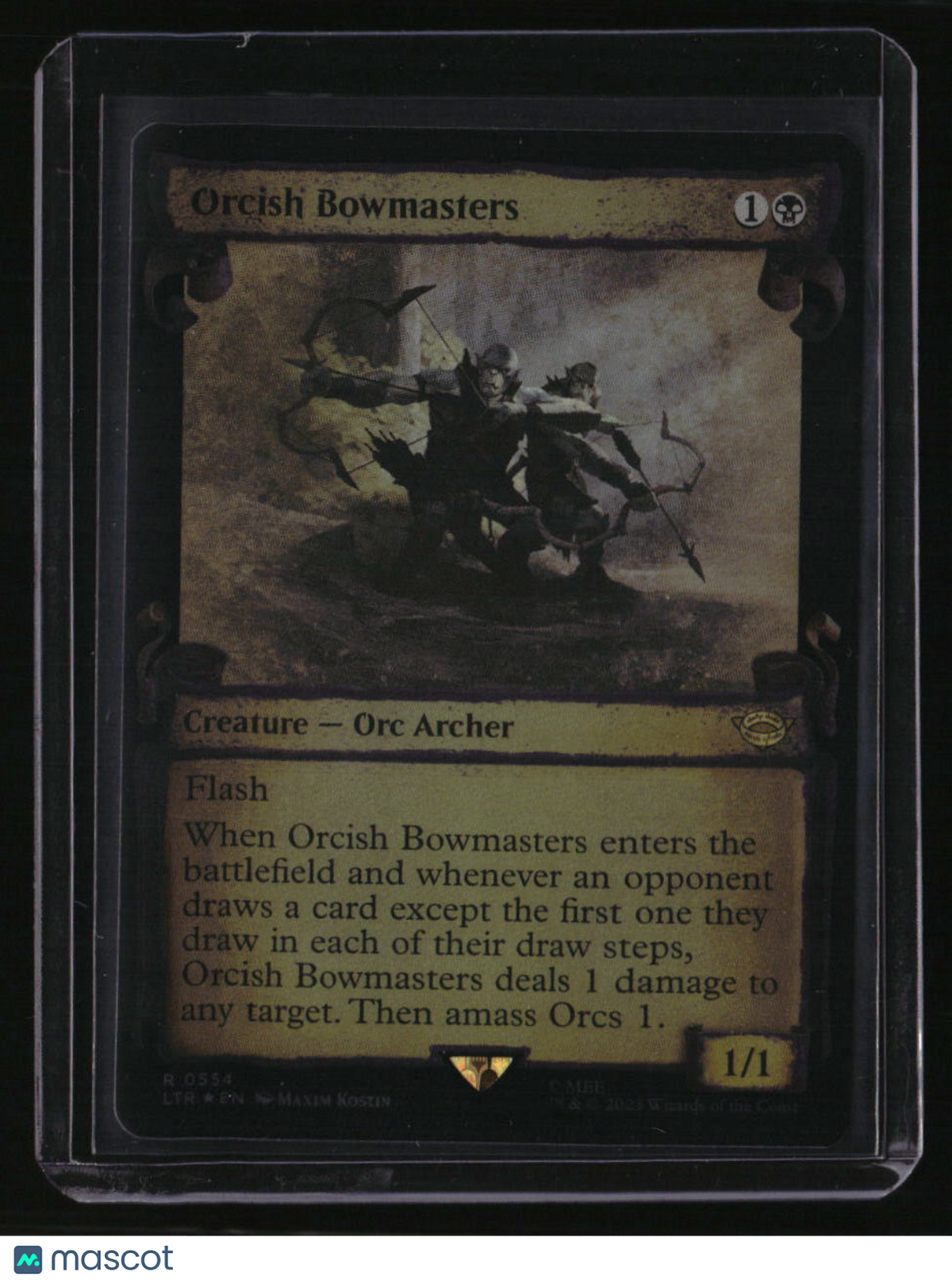 Universes Beyond: Lord of the Rings: Orcish Bowmasters (Showcase Scrolls) Foil