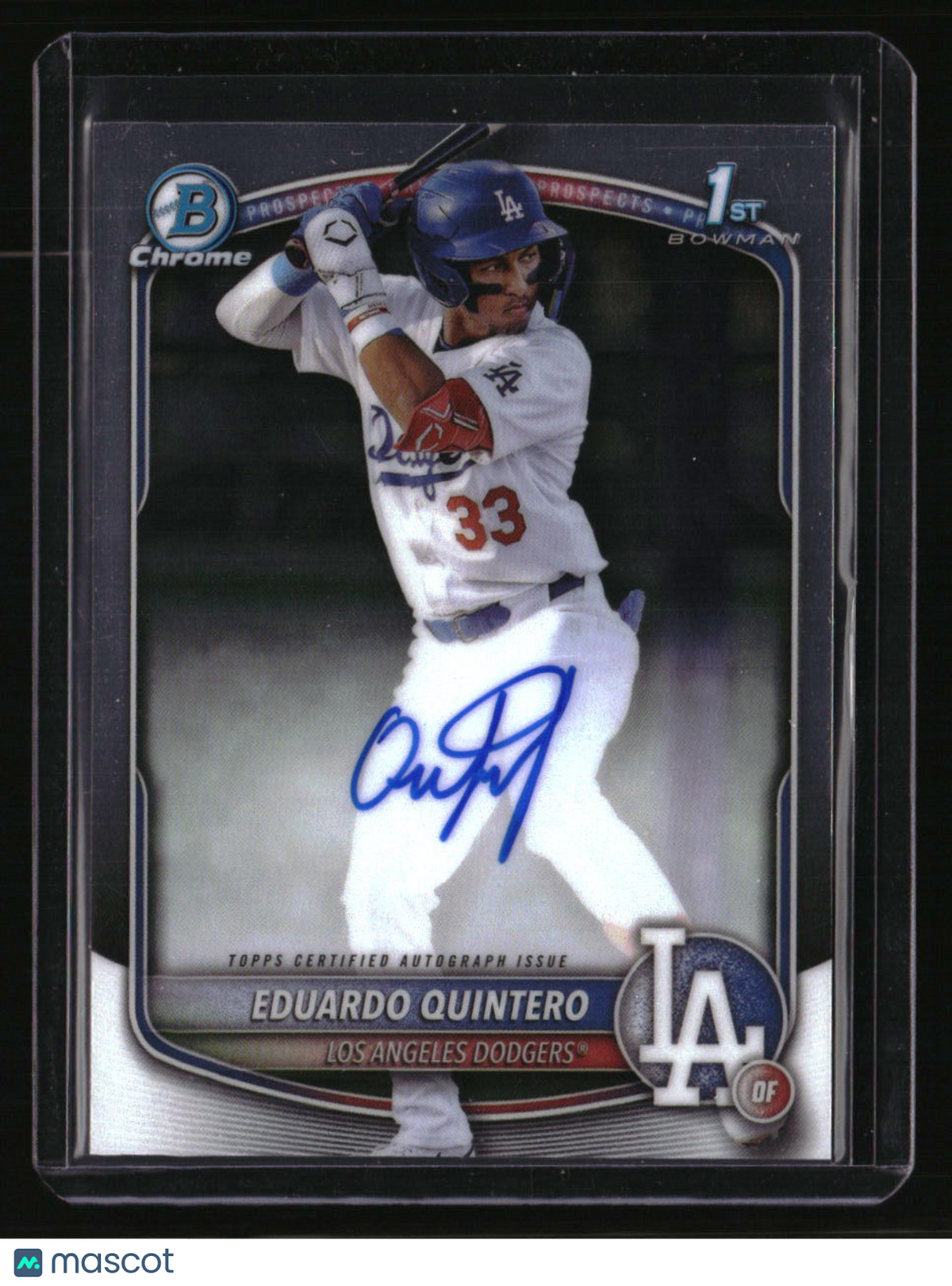 2025 Bowman Eduardo Quintero Chrome Prospects Autographs
