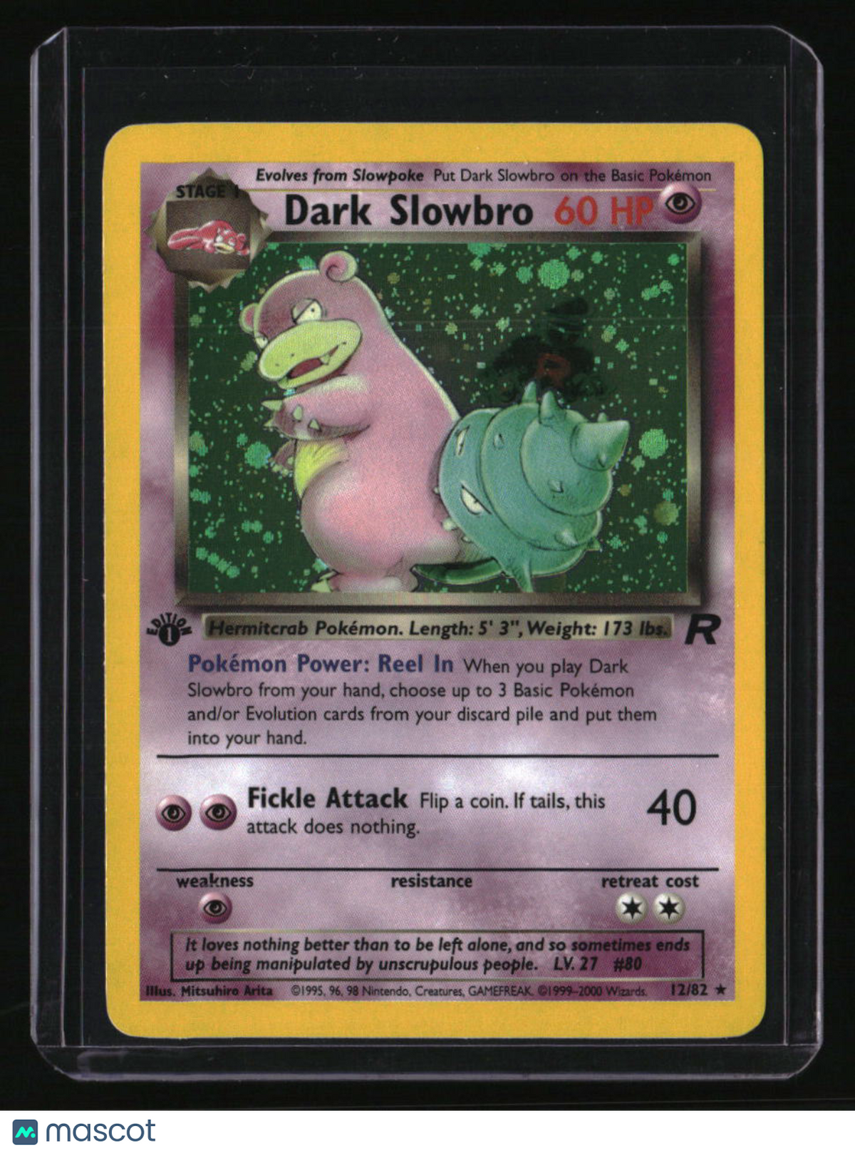 1st Edition Team Rocket Dark Slowbro Holo (12)