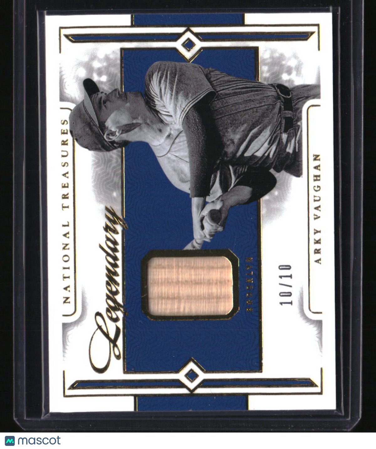 2024 Panini National Treasures Arky Vaughan Legendary Lumber Holo Gold #/10