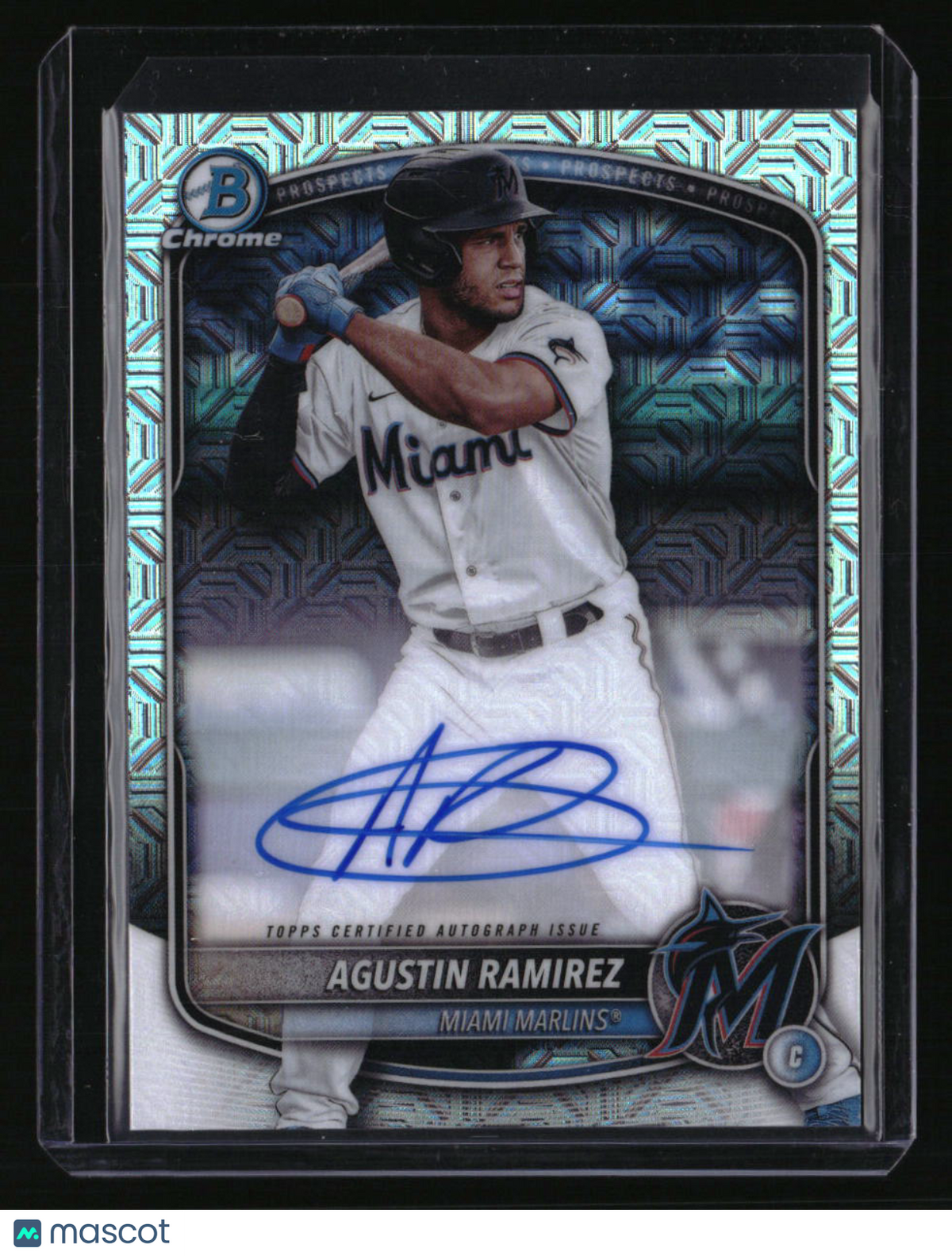 2025 Bowman Agustin Ramirez Chrome Prospects Autographs Mojo Refractor
