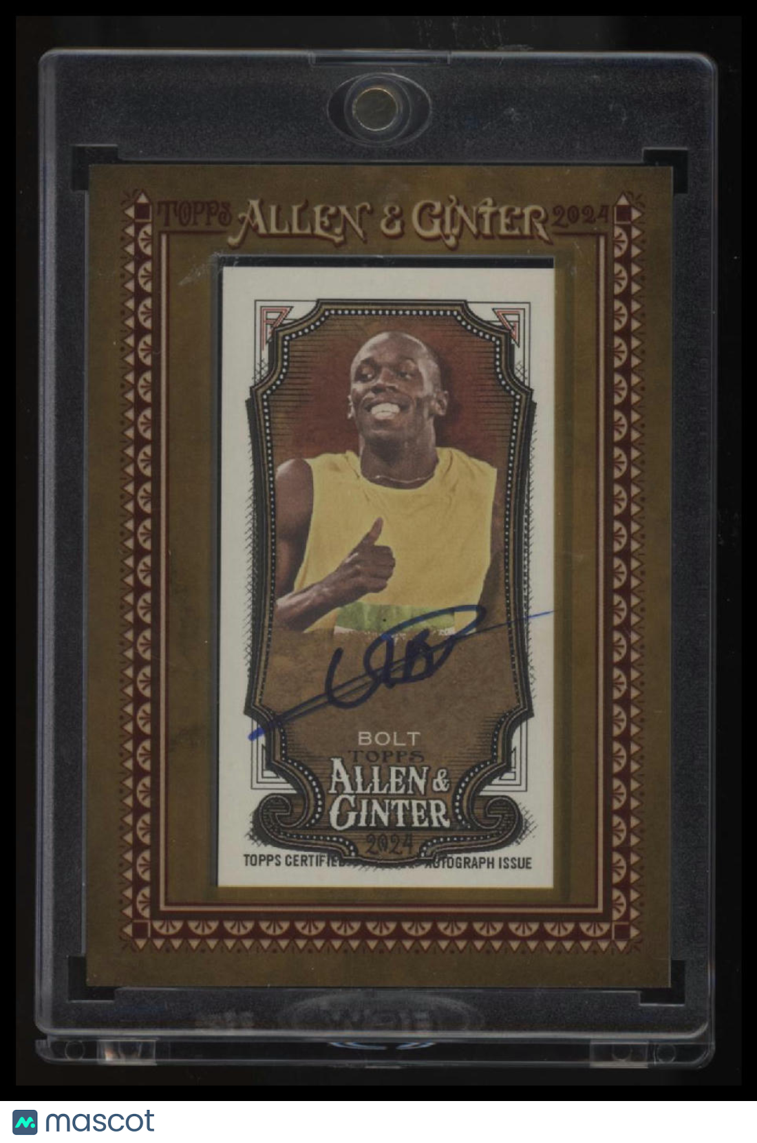 2024 Topps Allen &amp; Ginter Usain Bolt Framed Mini Non-Baseball Autographs