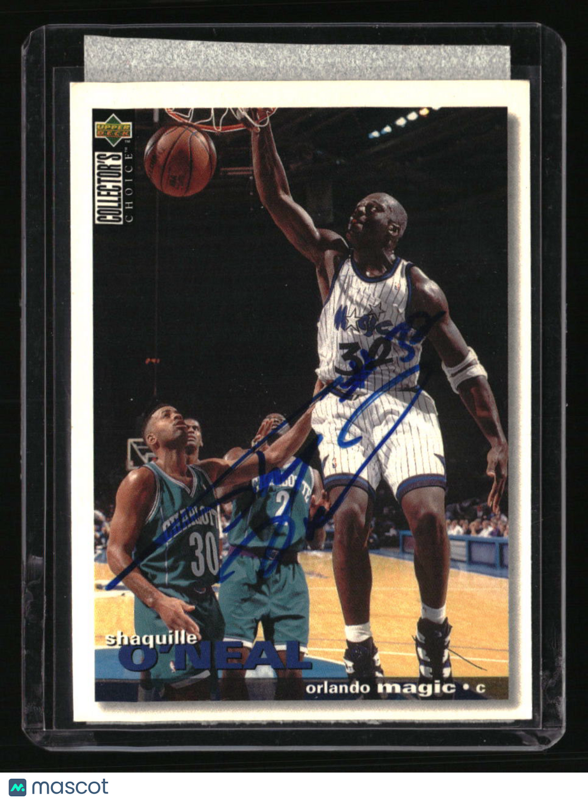 1995-96 Collector&#39;s Choice Shaquille O&#39;Neal Autograph Goldin COA
