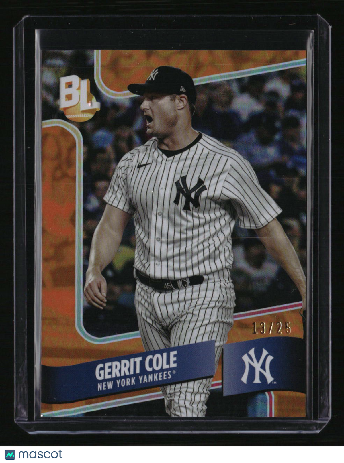 2023 Topps Big League Wrapper Redemption Gerrit Cole Orange Foil #/25