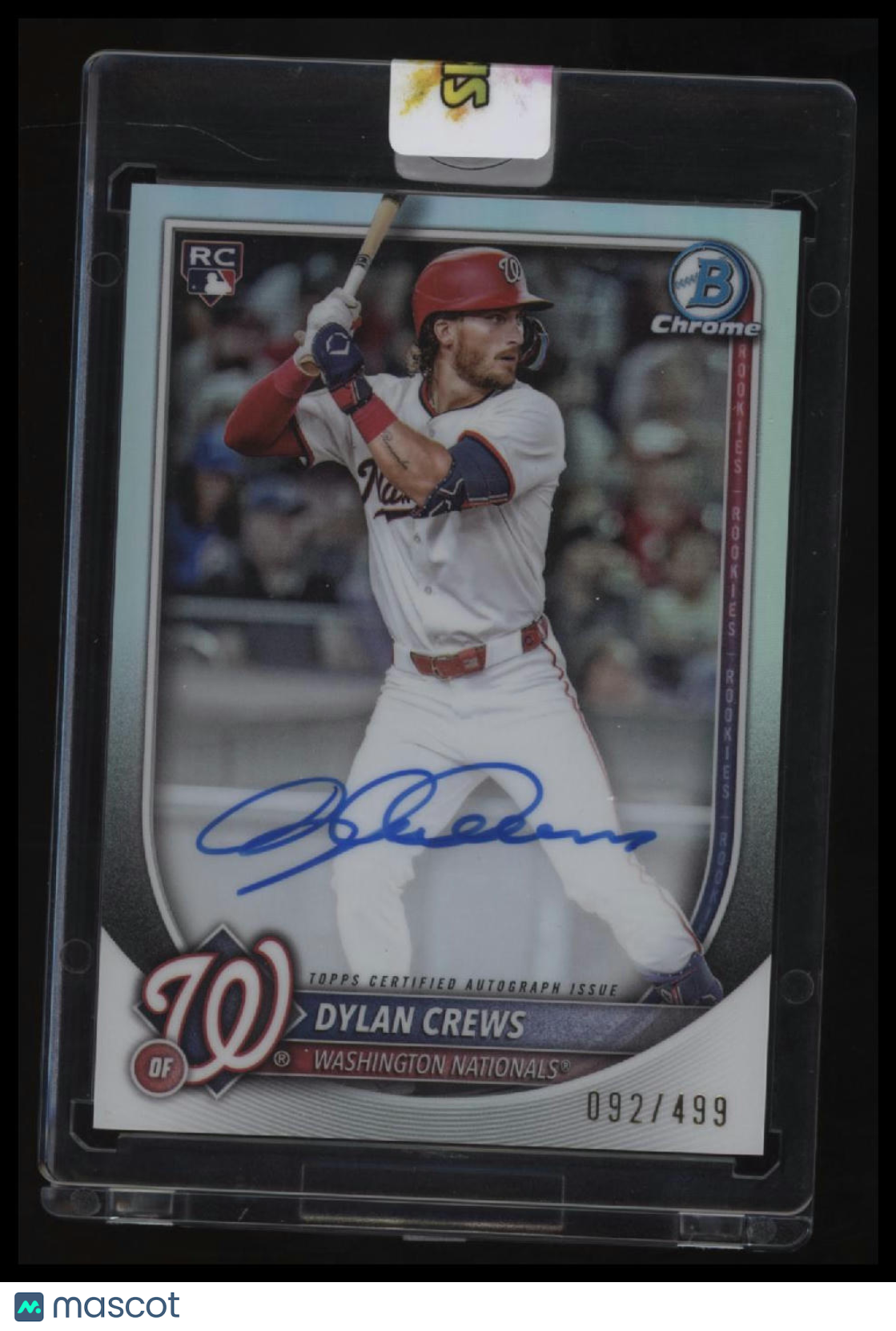 2025 Bowman Dylan Crews Chrome Rookie Autographs Refractor #/499