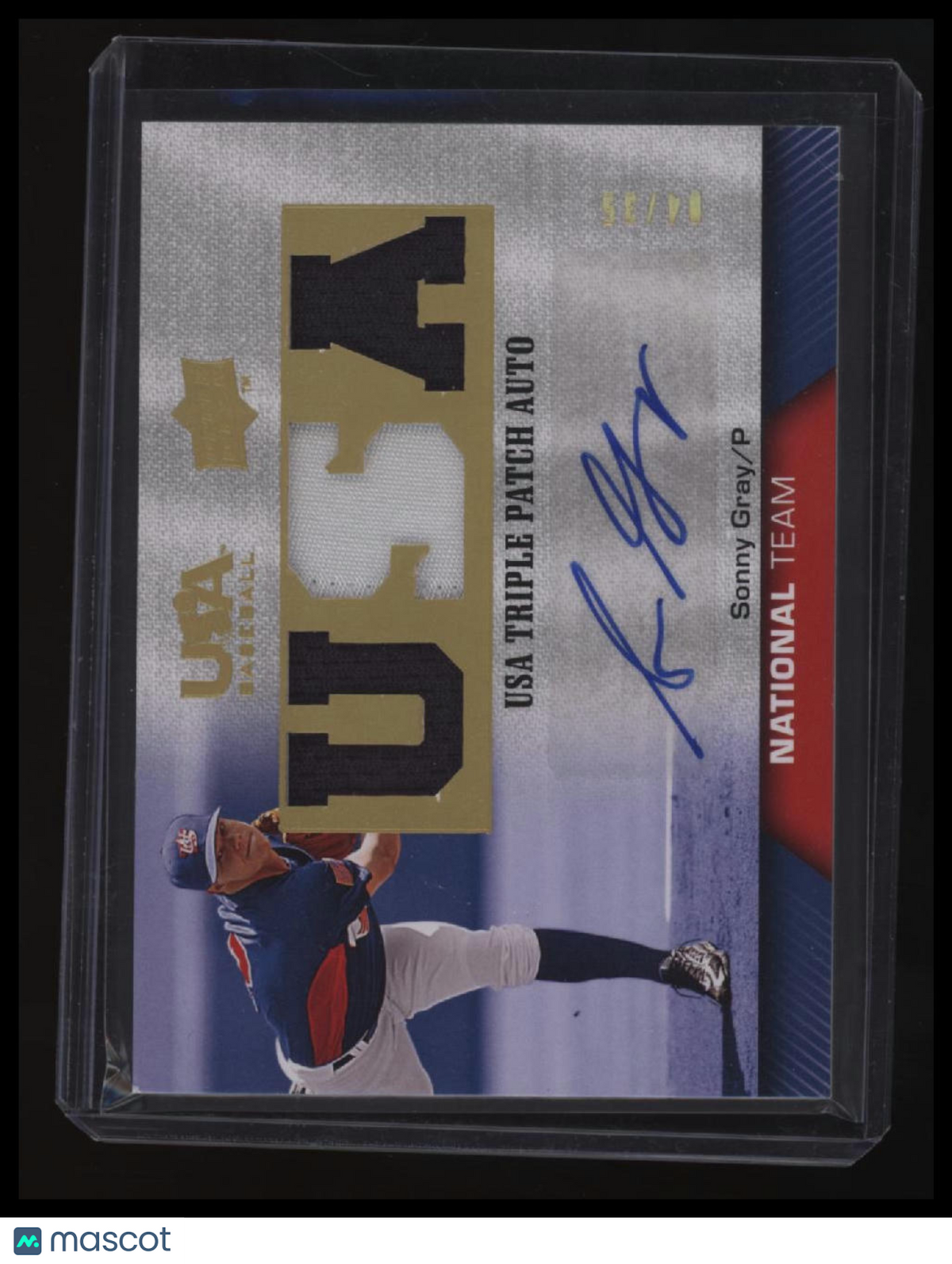 2009 Upper Deck USA Box Set Sonny Gray Triple Patch Autos: National Team #/35