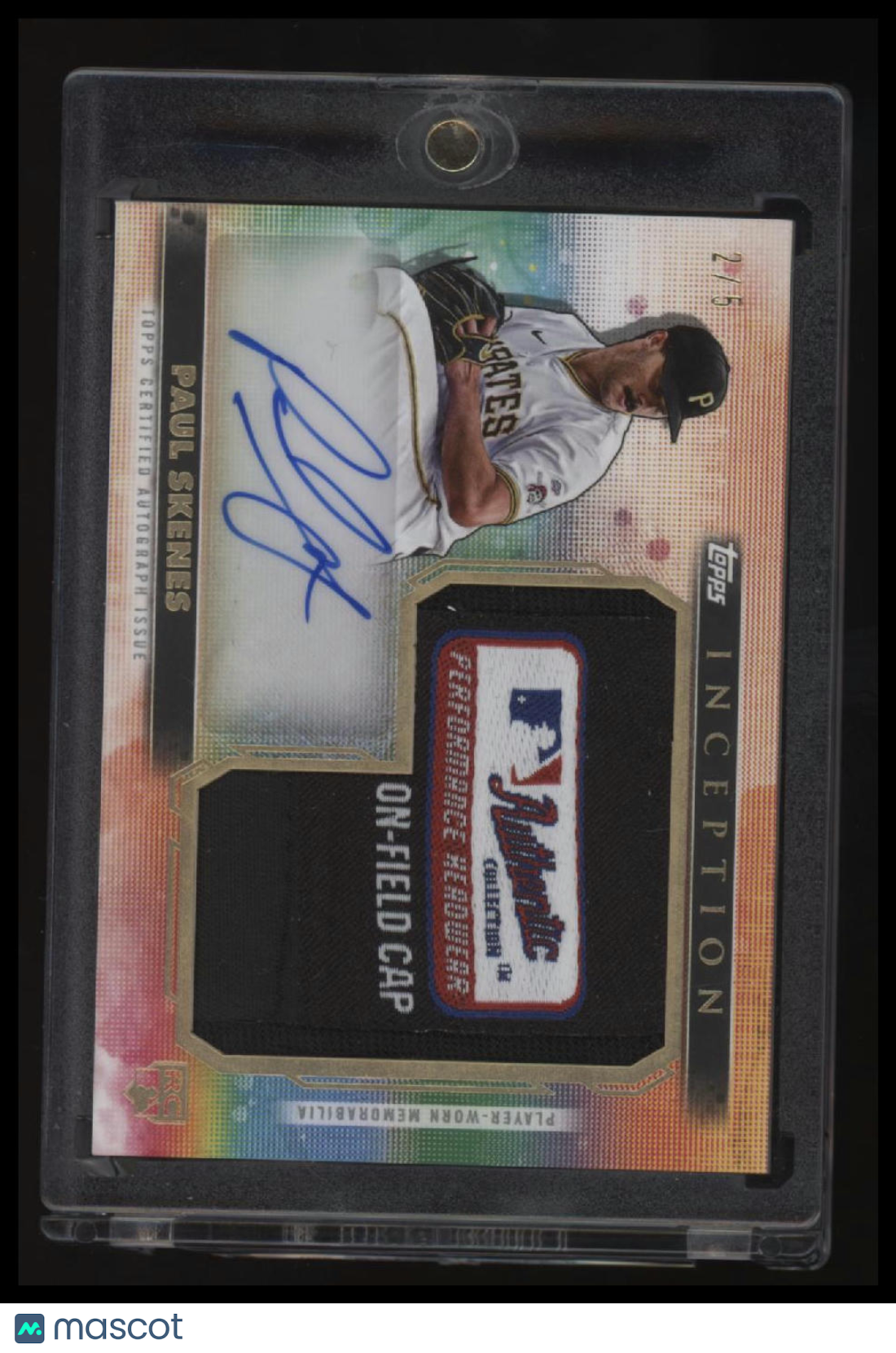 2024 Topps Inception Paul Skenes Rookie Patch Auto #/5 On Field Cap
