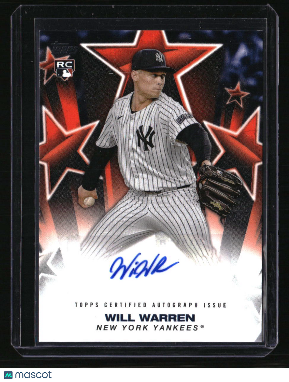 2025 Topps Will Warren Baseball Stars Autographs Orange (Series One) #/25