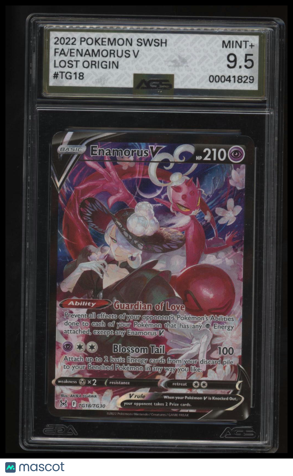 SWSH11: Lost Origin Trainer Gallery Enamorus V AGS 9.5