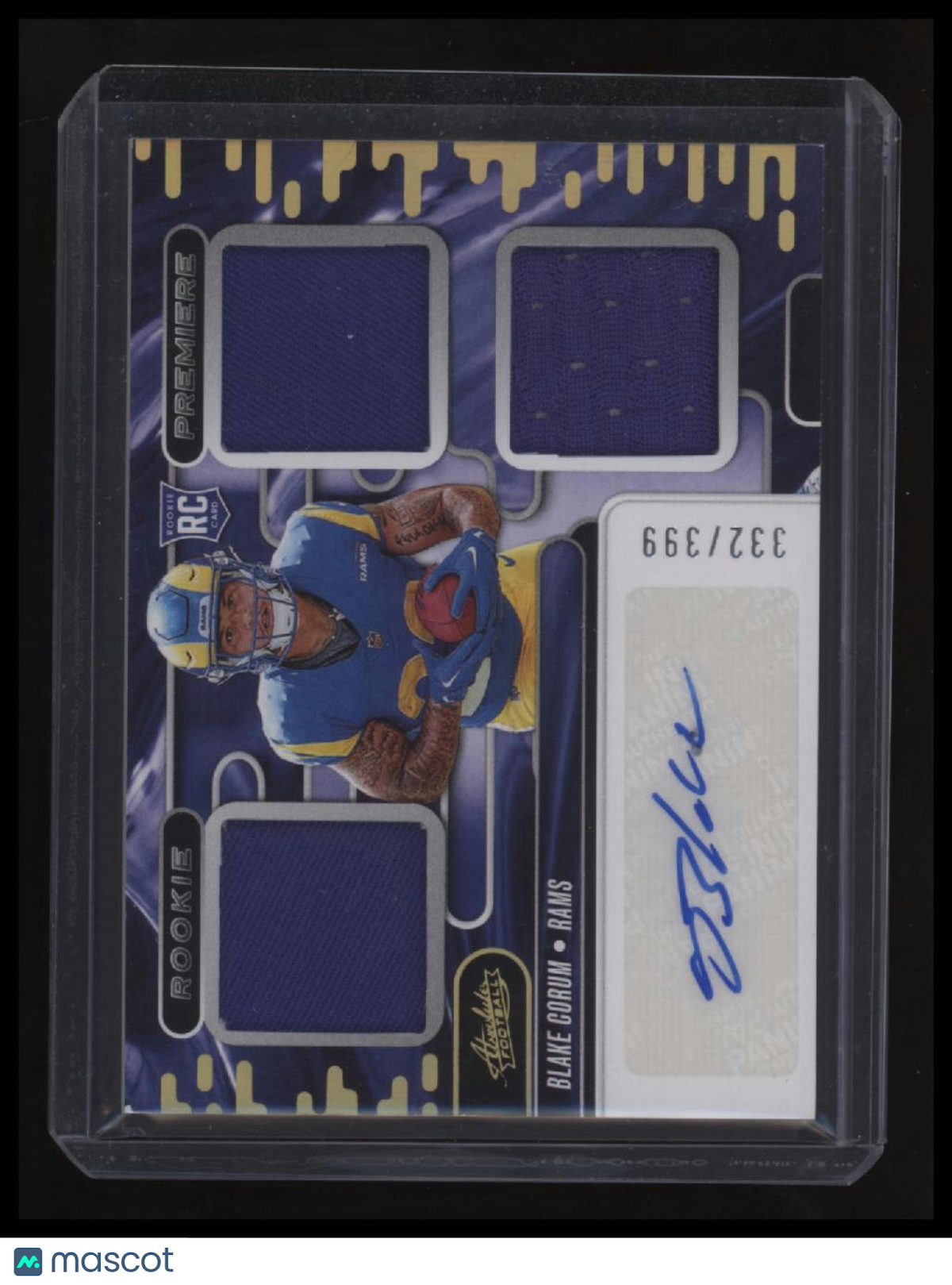 2024 Panini Absolute Blake Corum Rookie Premiere Materials Autos #/399