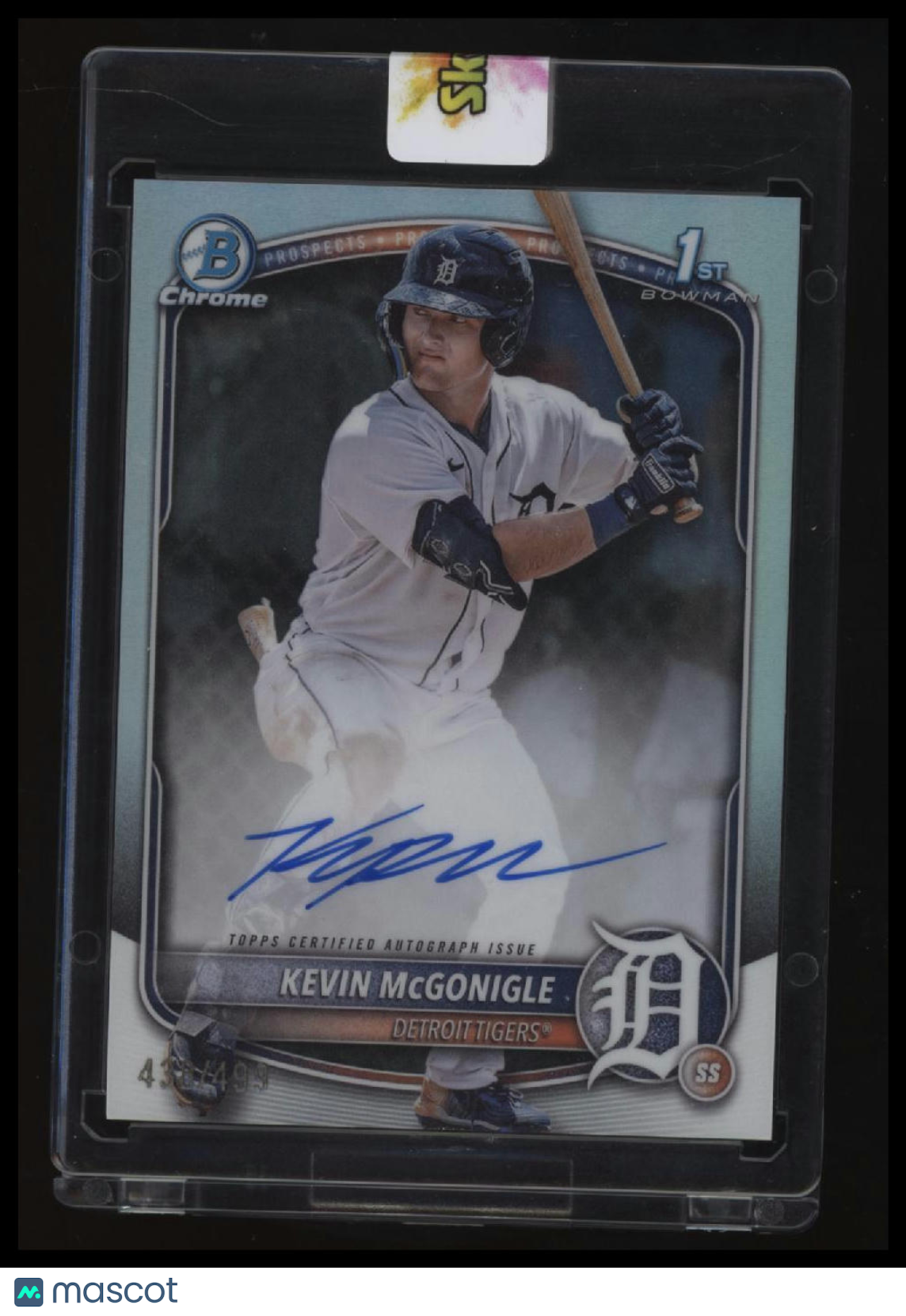 2025 Bowman Kevin McGonigle Chrome Prospects Autographs Refractor #/499