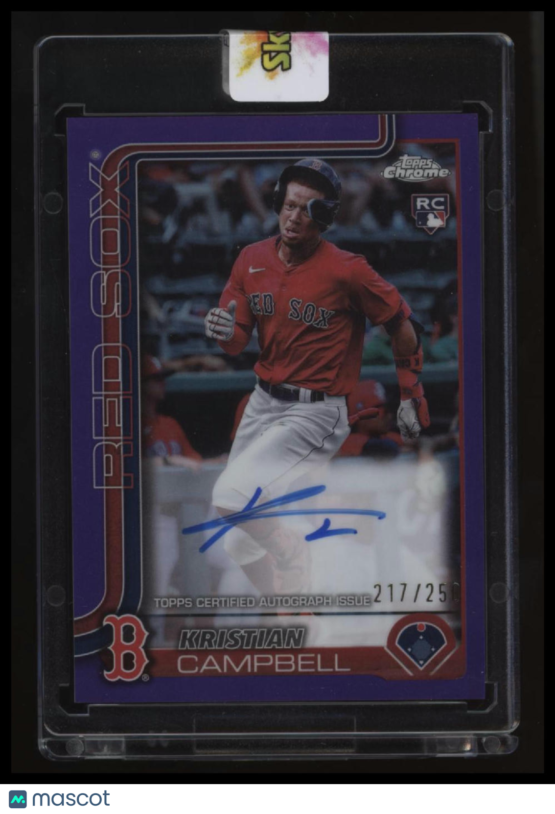 2025 Topps Chrome Kristian Campbell Rookie Autographs Purple Refractors #/250